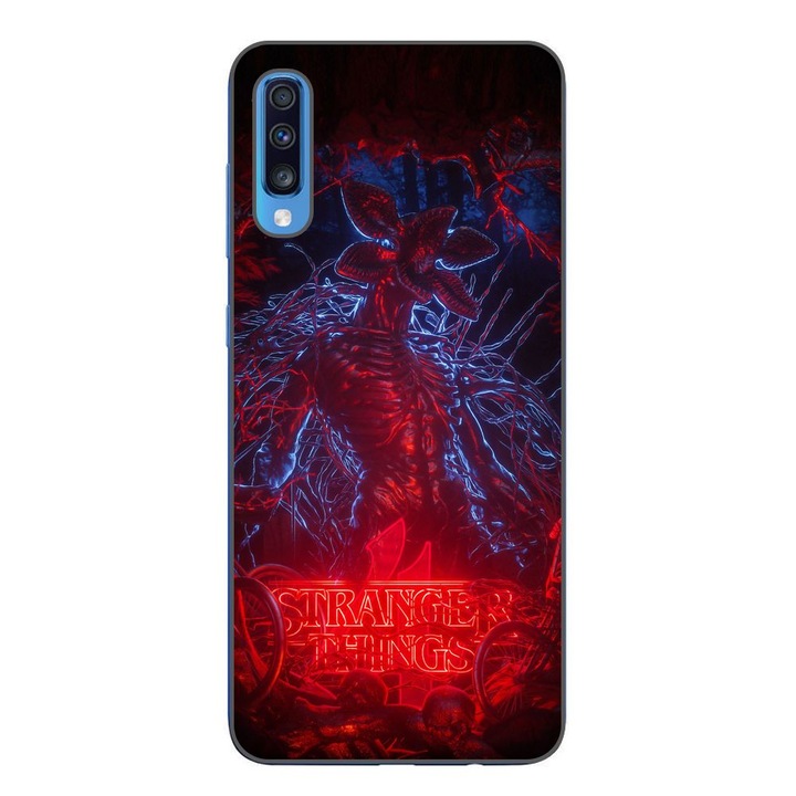 Husa compatibila cu Samsung Galaxy A70 Silicon Gel Tpu Model Stranger Things Demogorgon