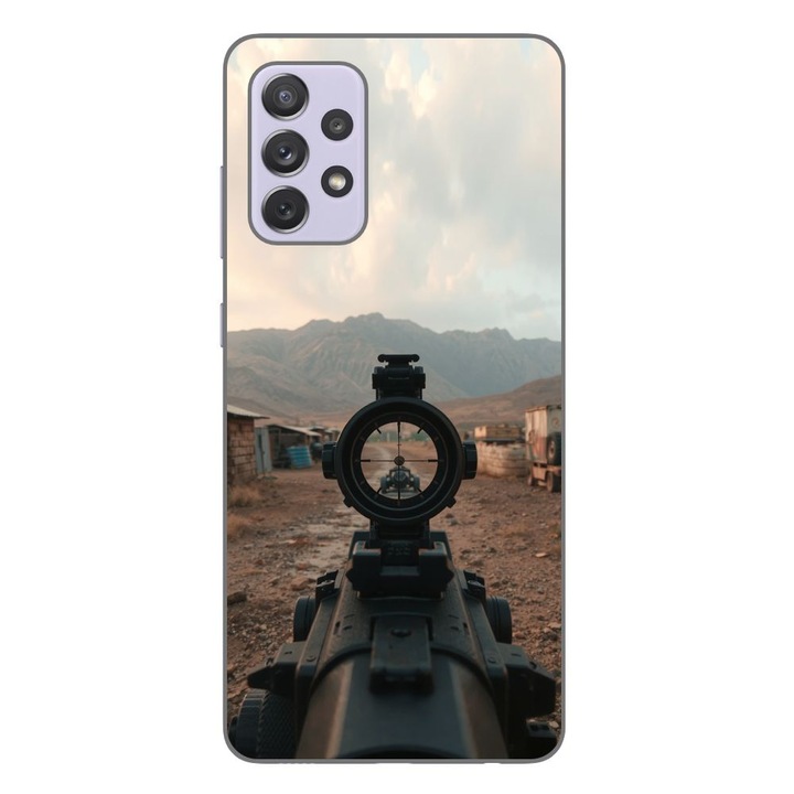 Husa compatibila cu Samsung Galaxy A72 5G Silicon Gel Tpu Model First Person Shooter