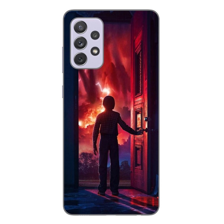 Husa compatibila cu Samsung Galaxy A72 5G Silicon Gel Tpu Model Stranger Things Door to Hell