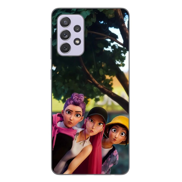 Husa compatibila cu Samsung Galaxy A72 5G Silicon Gel Tpu Model KPop Demon Hunters Shy Girls