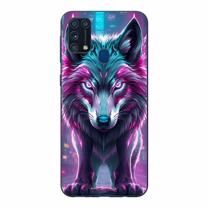 Husa compatibila cu Samsung Galaxy M21S, M31 Silicon Gel Tpu Model Cyberpunk Wolf