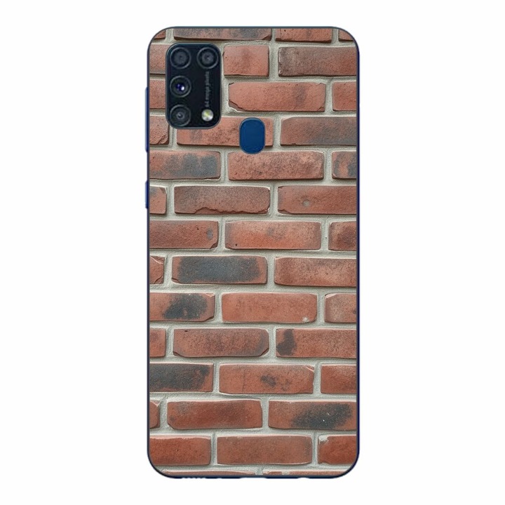 Husa compatibila cu Samsung Galaxy M21S, M31 Silicon Gel Tpu Model Brick Wall