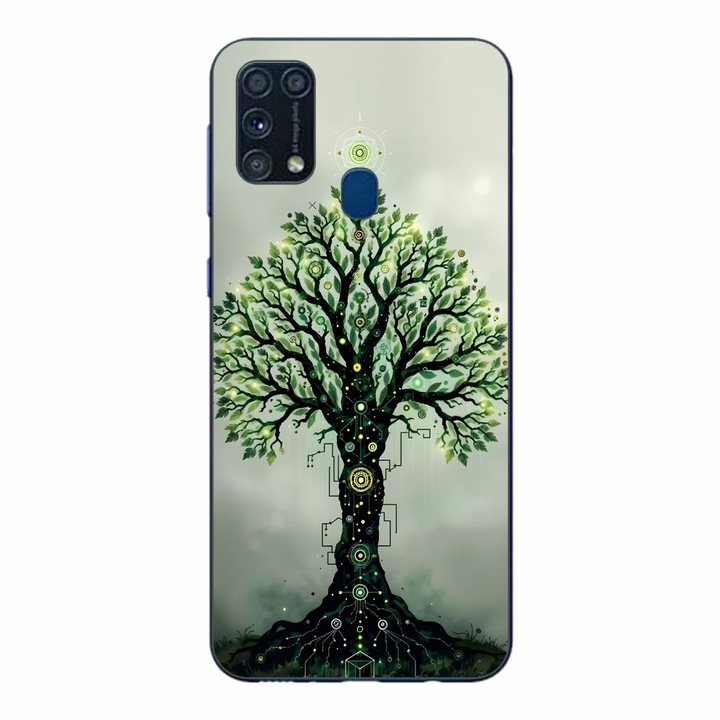 Husa compatibila cu Samsung Galaxy M21S, M31 Silicon Gel Tpu Model Mystical Tree