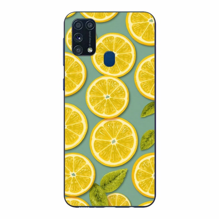 Husa compatibila cu Samsung Galaxy M21S, M31 Silicon Gel Tpu Model Summer Lemon Slices