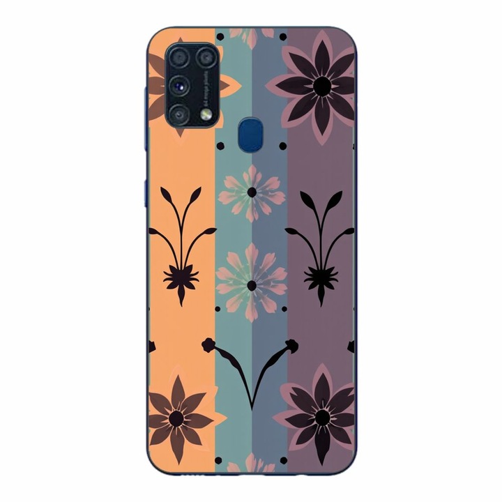 Husa compatibila cu Samsung Galaxy M21S, M31 Silicon Gel Tpu Model Vintage Decal Flower