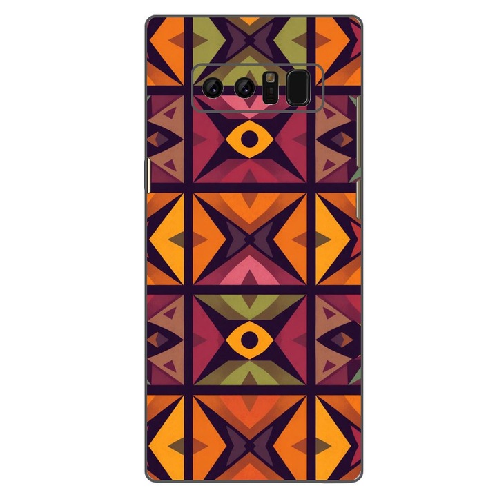 Husa compatibila cu Samsung Galaxy Note 8 Silicon Gel Tpu Model Tribal Retro Shapes