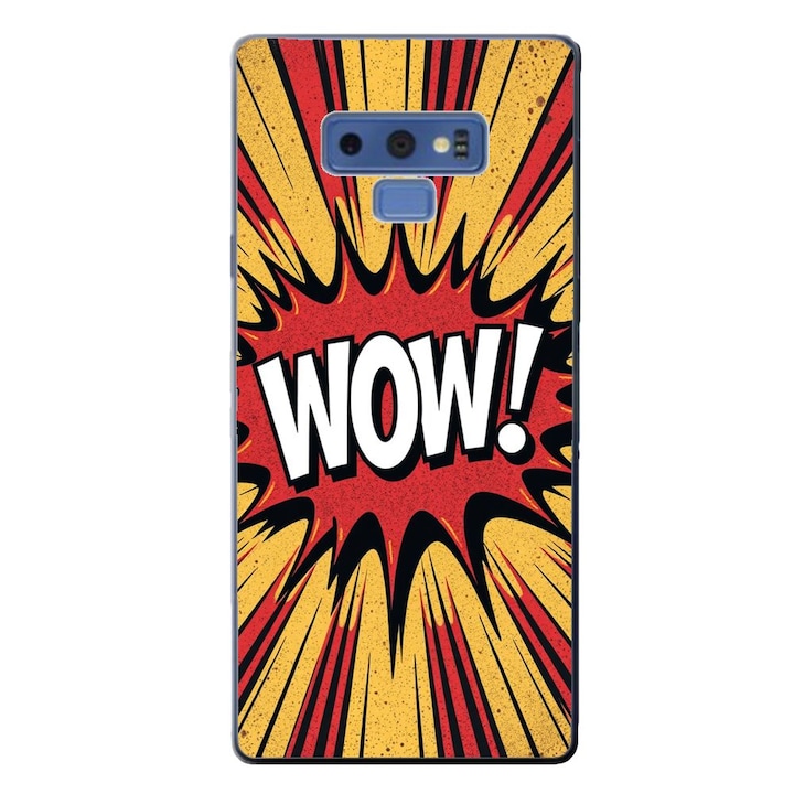 Husa compatibila cu Samsung Galaxy Note 9 Silicon Gel Tpu Model Comic Book WOW Text