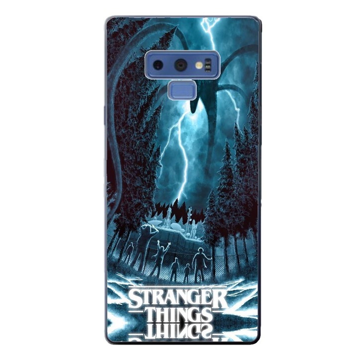 Husa compatibila cu Samsung Galaxy Note 9 Silicon Gel Tpu Model Stranger Things Storm Monster