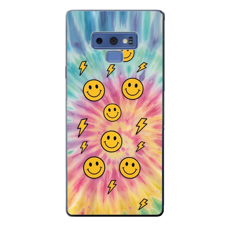 Husa compatibila cu Samsung Galaxy Note 9 Silicon Gel Tpu Model Retro Smiley Faces