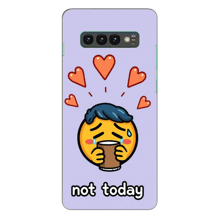 Husa compatibila cu Samsung Galaxy S10 Plus Silicon Gel Tpu Model Not Today