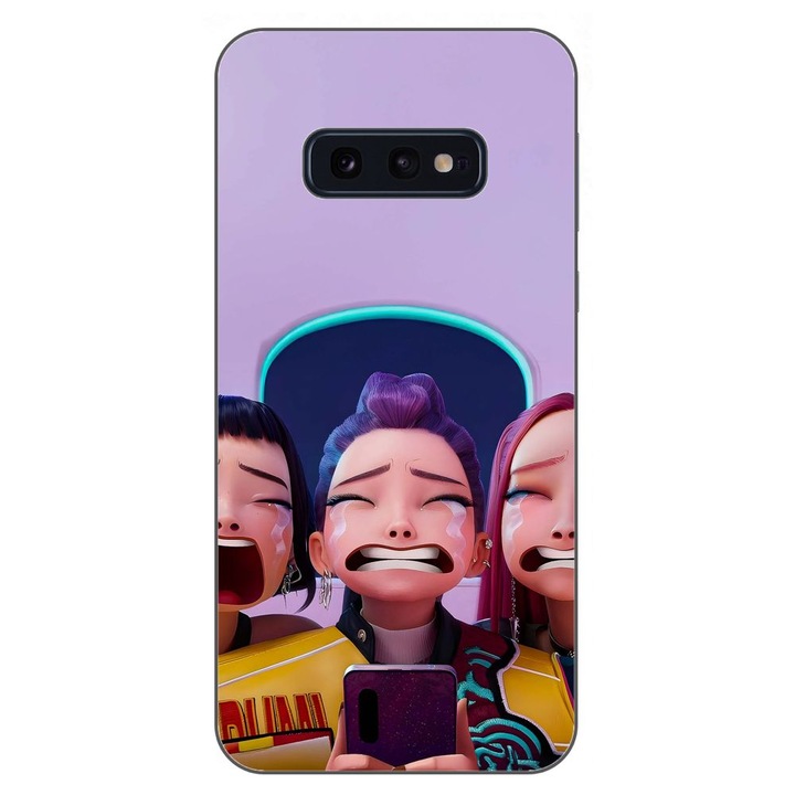 Husa compatibila cu Samsung Galaxy S10e Silicon Gel Tpu Model KPop Demon Hunters Crying Girls