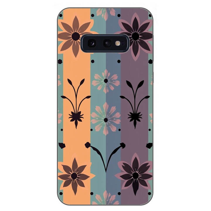 Husa compatibila cu Samsung Galaxy S10e Silicon Gel Tpu Model Vintage Decal Flower