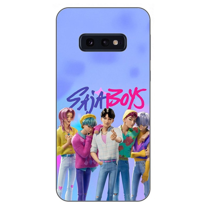 Husa compatibila cu Samsung Galaxy S10e Silicon Gel Tpu Model KPop Demon Hunters Saja Boys