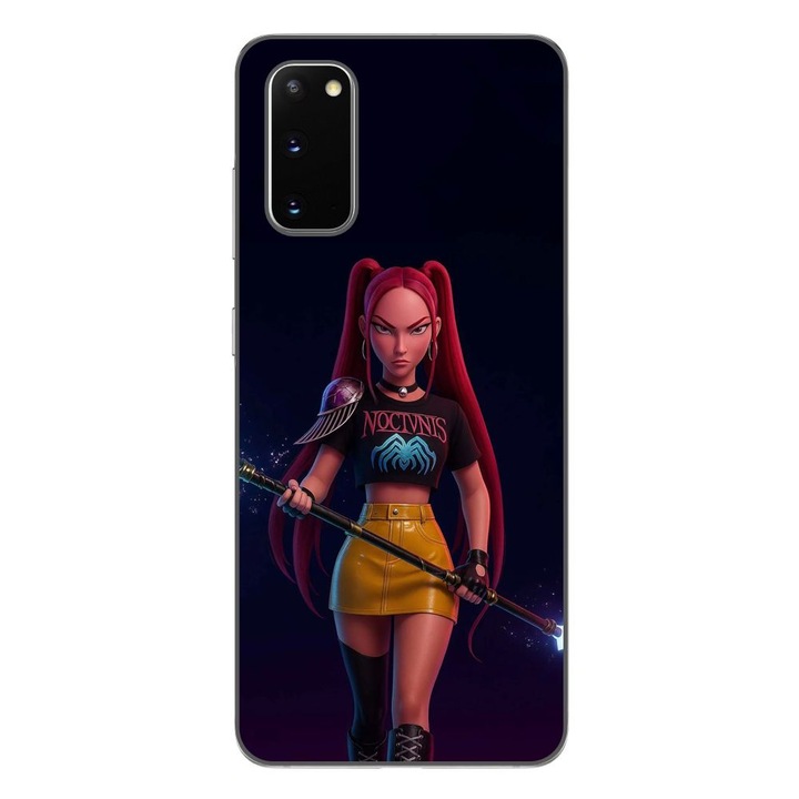 Husa compatibila cu Samsung Galaxy S20 Silicon Gel Tpu Model KPop Demon Hunters Mira Fight