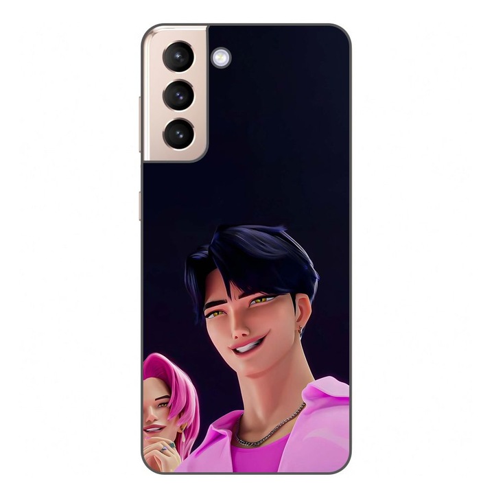 Husa compatibila cu Samsung Galaxy S21 FE Silicon Gel Tpu Model KPop Demon Hunters Saja Cool