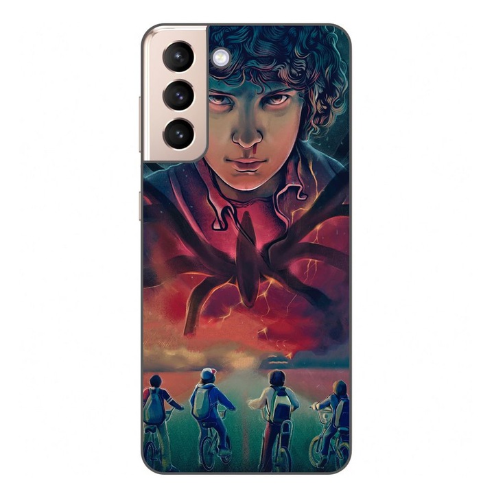 Husa compatibila cu Samsung Galaxy S21 Silicon Gel Tpu Model Stranger Things Cartoon