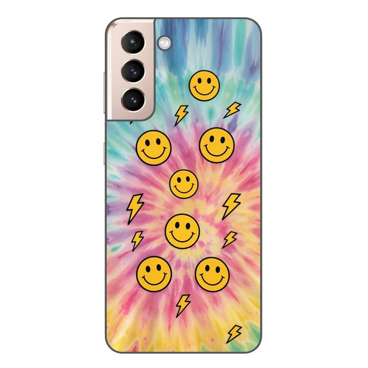 Husa compatibila cu Samsung Galaxy S21 FE Silicon Gel Tpu Model Retro Smiley Faces