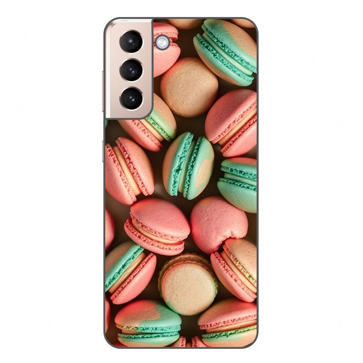 Husa compatibila cu Samsung Galaxy S21 FE Silicon Gel Tpu Model Tasty Macarons