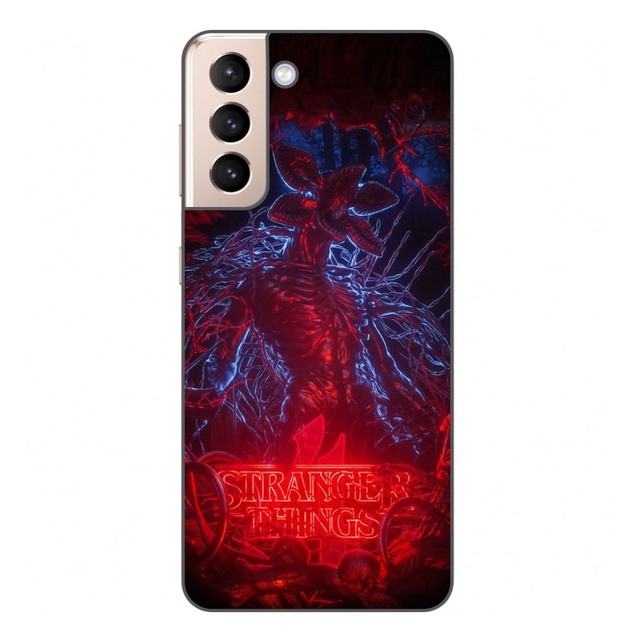 Husa compatibila cu Samsung Galaxy S21 FE Silicon Gel Tpu Model Stranger Things Demogorgon