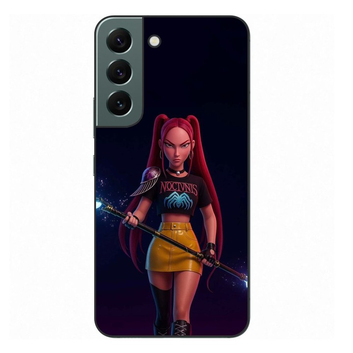 Husa compatibila cu Samsung Galaxy S22+ Plus Silicon Gel Tpu Model KPop Demon Hunters Mira Fight