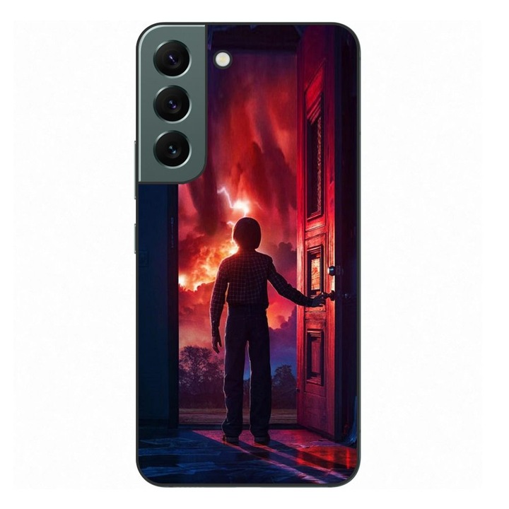Husa compatibila cu Samsung Galaxy S22+ Plus Silicon Gel Tpu Model Stranger Things Door to Hell