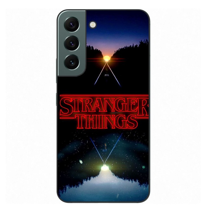 Husa compatibila cu Samsung Galaxy S22+ Plus Silicon Gel Tpu Model Stranger Things Sunset