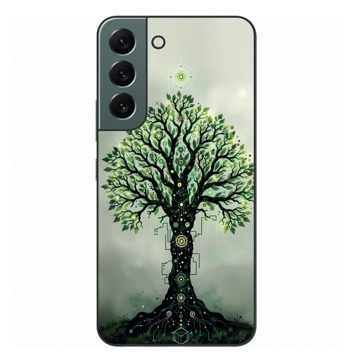 Husa compatibila cu Samsung Galaxy S22+ Plus Silicon Gel Tpu Model Mystical Tree