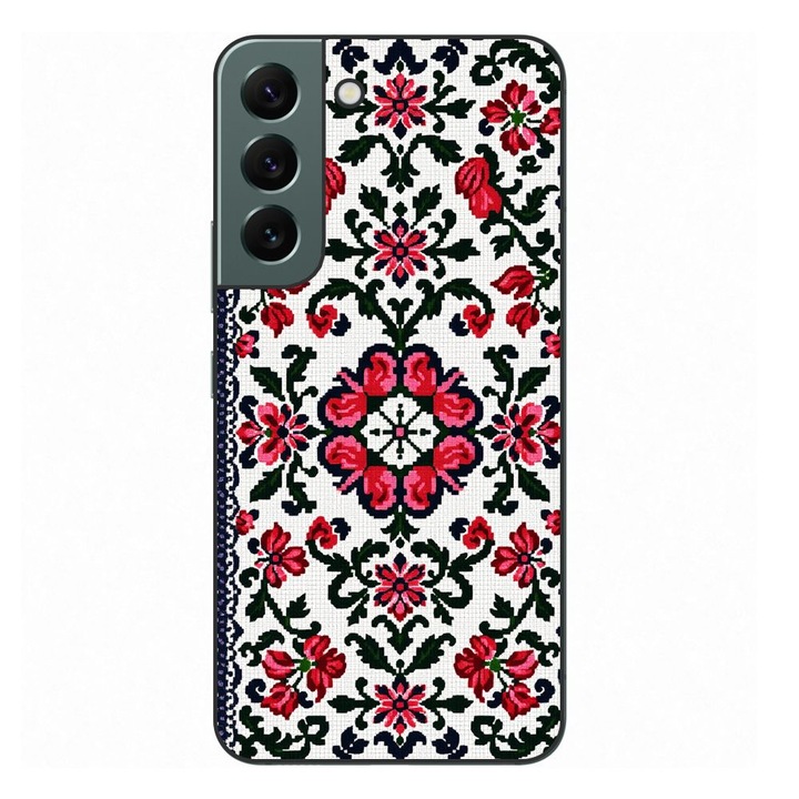 Husa compatibila cu Samsung Galaxy S22+ Plus Silicon Gel Tpu Model Traditional Knit Design