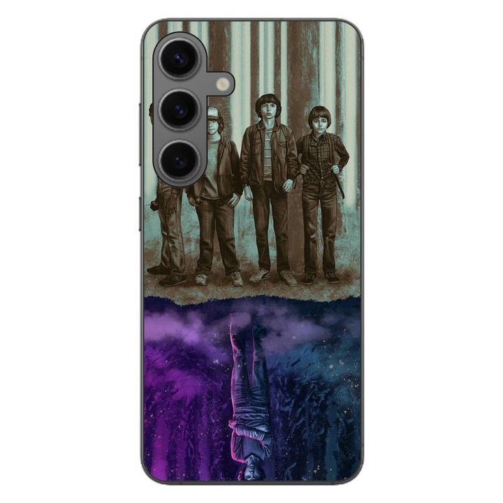 Husa compatibila cu Samsung Galaxy S24 FE Silicon Gel Tpu Model Stranger Things Upside Down Eleven
