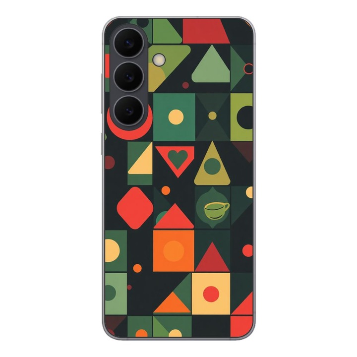 Husa compatibila cu Samsung Galaxy S25 FE Silicon Gel Tpu Model Retro Shapes