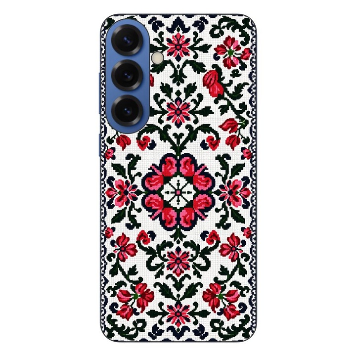 Husa compatibila cu Samsung Galaxy S25 Plus Silicon Gel Tpu Model Traditional Knit Design