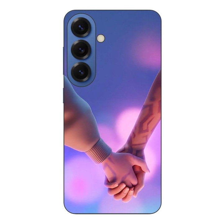 Husa compatibila cu Samsung Galaxy S25 Silicon Gel Tpu Model KPop Demon Hunters Couples Hands