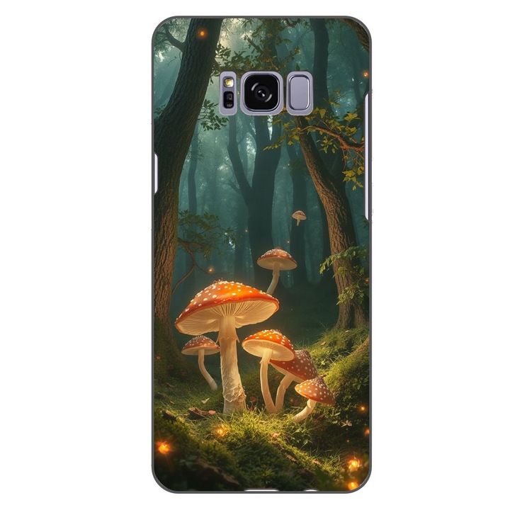Husa compatibila cu Samsung Galaxy S8+ Plus Silicon Gel Tpu Model Glowing Magical Mushrooms