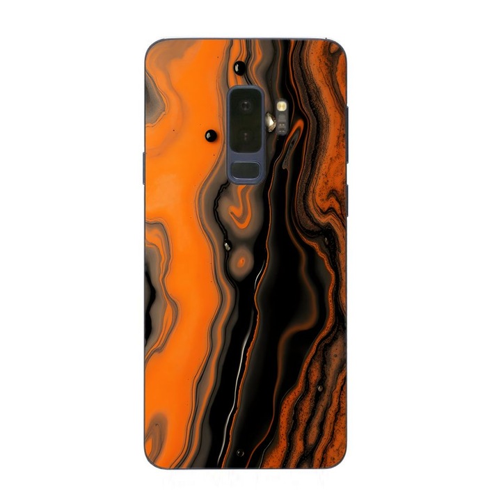 Husa compatibila cu Samsung Galaxy S9 Plus Silicon Gel Tpu Model Metallic Lava Flow Pattern