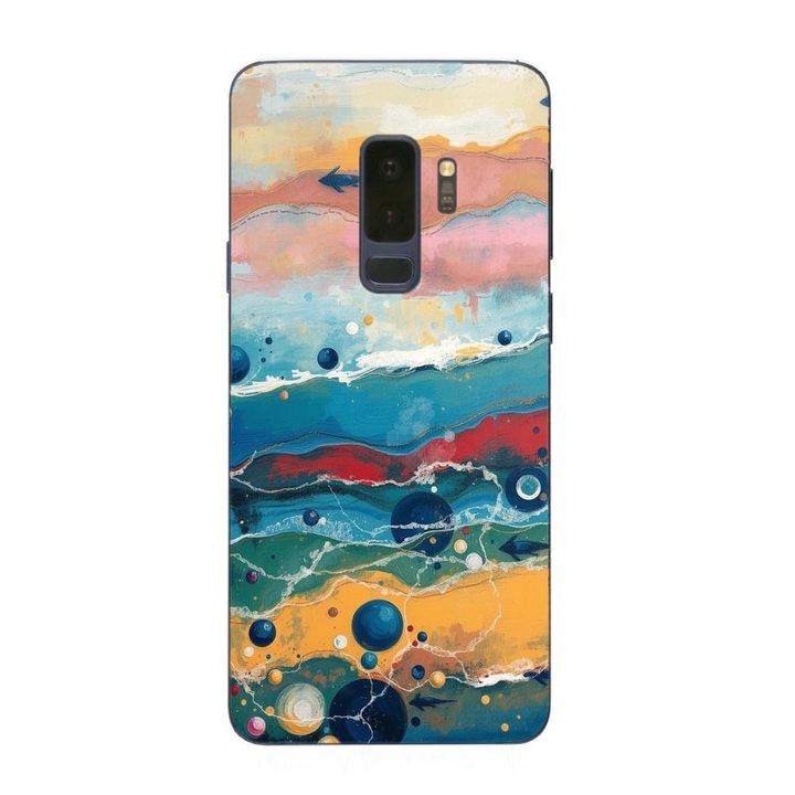 Husa compatibila cu Samsung Galaxy S9 Plus Silicon Gel Tpu Model Painted Waterworld
