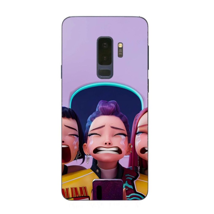 Husa compatibila cu Samsung Galaxy S9 Plus Silicon Gel Tpu Model KPop Demon Hunters Crying Girls