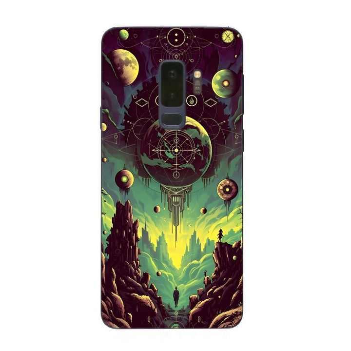 Husa compatibila cu Samsung Galaxy S9 Plus Silicon Gel Tpu Model Mystical Planet