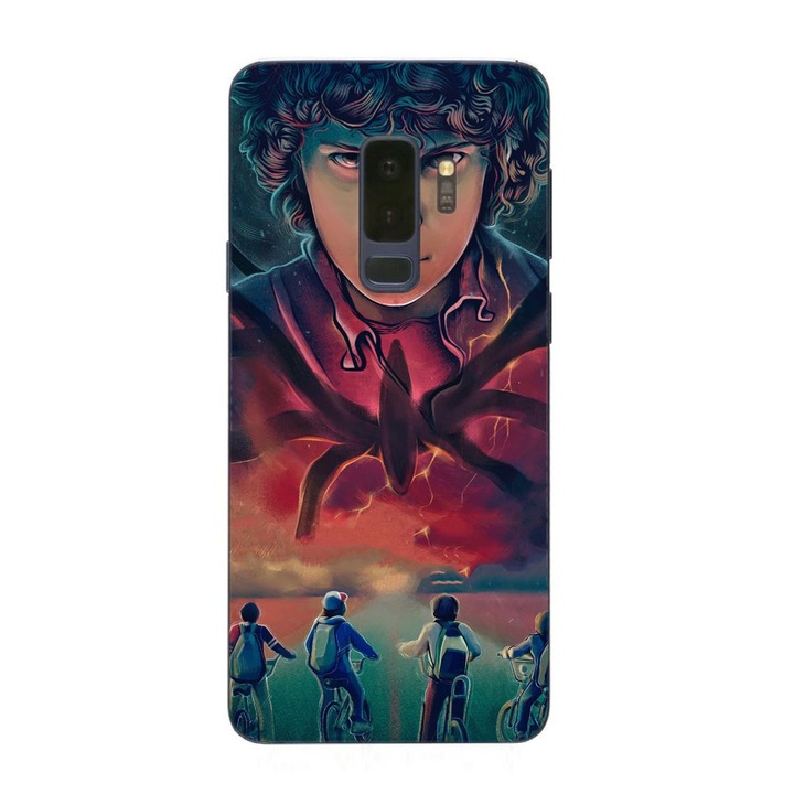 Husa compatibila cu Samsung Galaxy S9 Plus Silicon Gel Tpu Model Stranger Things Cartoon