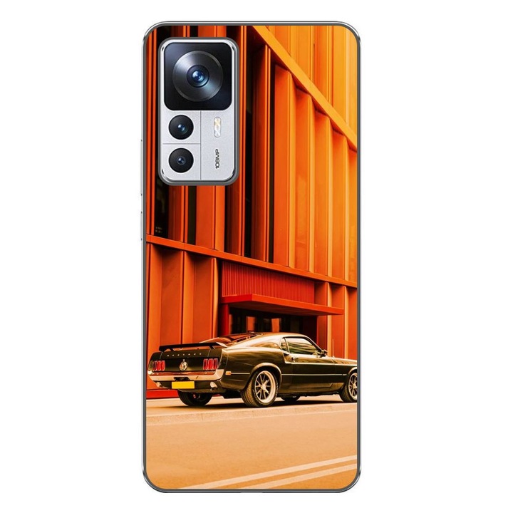 Husa compatibila cu Xiaomi 12T, 12T Pro Silicon Gel Tpu Model Mustang Sunset