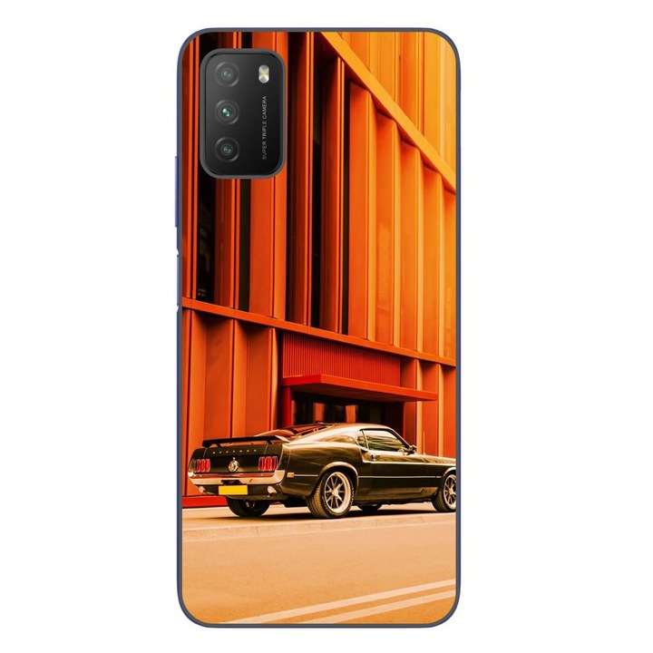 Husa compatibila cu Xiaomi Poco M3 Silicon Gel Tpu Model Mustang Sunset