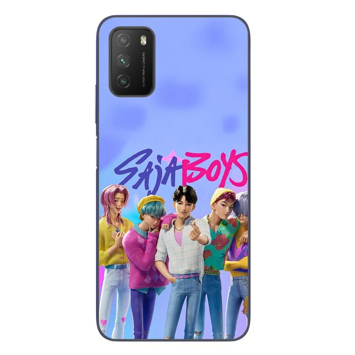 Husa compatibila cu Xiaomi Poco M3 Silicon Gel Tpu Model KPop Demon Hunters Saja Boys