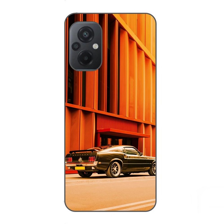 Husa compatibila cu Xiaomi Poco M5 Silicon Gel Tpu Model Mustang Sunset