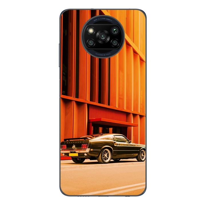 Husa compatibila cu Xiaomi Poco X3 Pro Silicon Gel Tpu Model Mustang Sunset