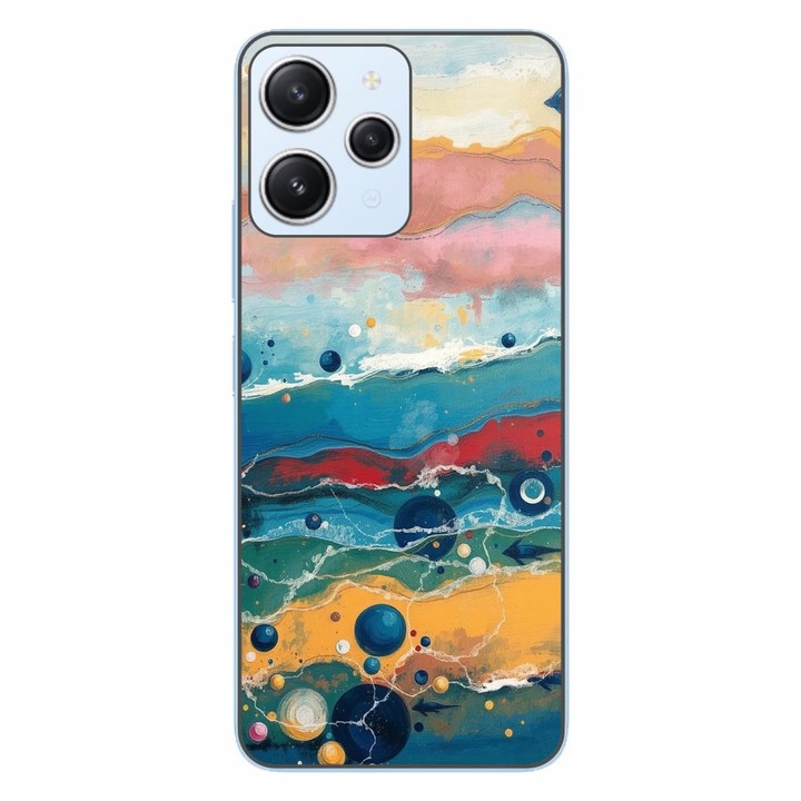 Husa compatibila cu Xiaomi Redmi 12 4G Silicon Gel Tpu Model Painted Waterworld