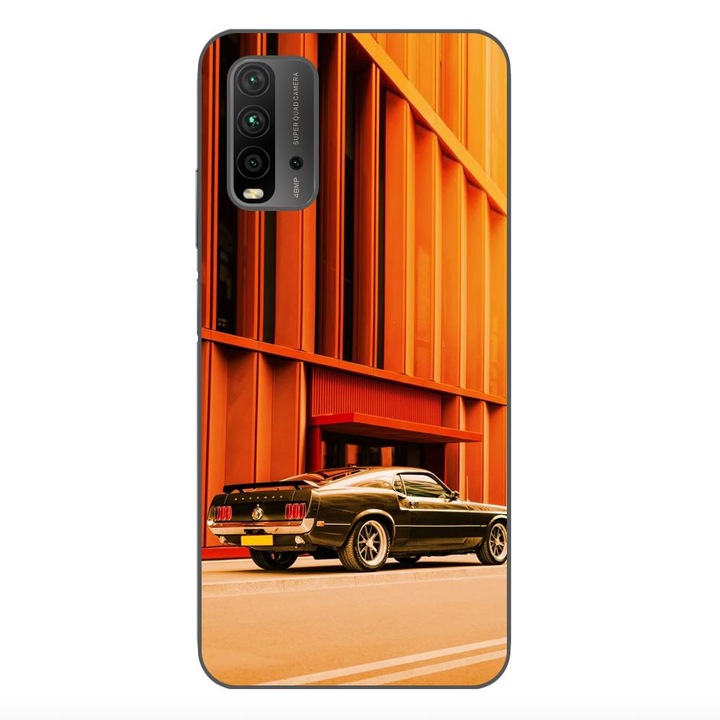 Husa compatibila cu Xiaomi Redmi 9T Silicon Gel Tpu Model Mustang Sunset