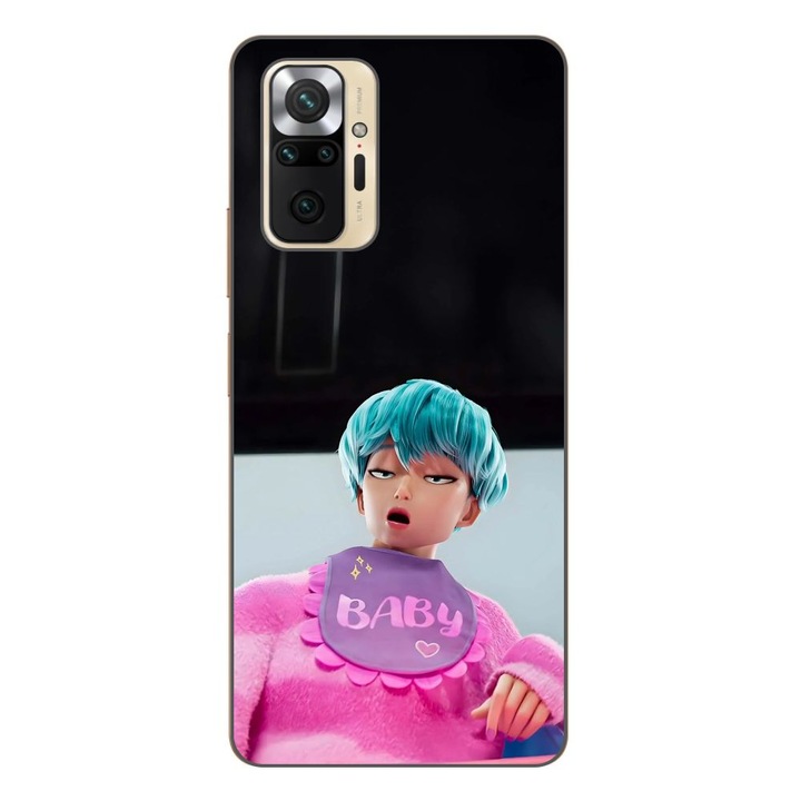 Husa compatibila cu Xiaomi Redmi Note 10 Pro Silicon Gel Tpu Model KPop Demon Hunters Saja Baby