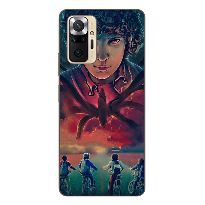 Husa compatibila cu Xiaomi Redmi Note 10 Pro Silicon Gel Tpu Model Stranger Things Cartoon
