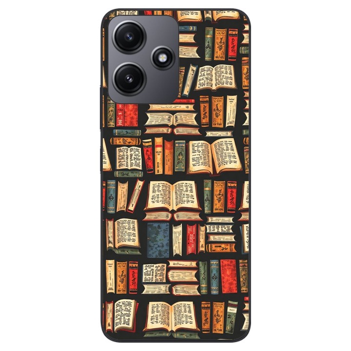 Husa compatibila cu Xiaomi Redmi 12 5G Silicon Gel Tpu Model Books Pattern