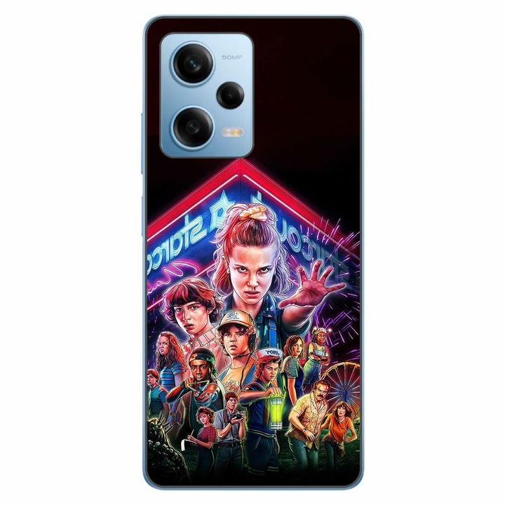Husa compatibila cu Xiaomi Redmi Note 12 Pro 5G Silicon Gel Tpu Model Stranger Things All Team