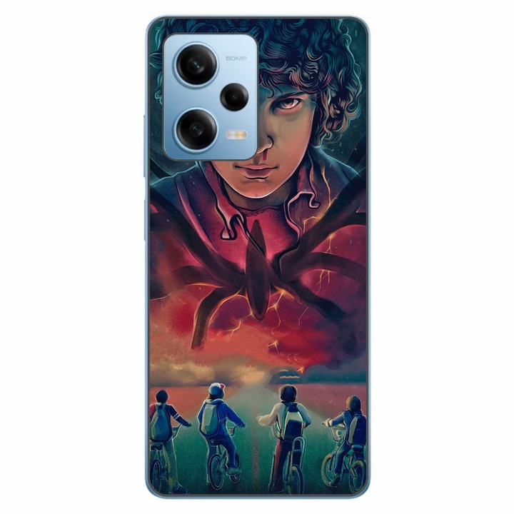 Husa compatibila cu Xiaomi Redmi Note 12 Pro 5G Silicon Gel Tpu Model Stranger Things Cartoon